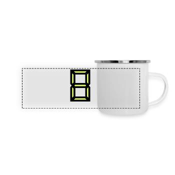 8. 8 YEARS. EIGHT. 8TH ANNIVERSARY. ANNIVERSARY - Panoramic Camper Mug - white - Front