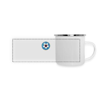 Luther. Rose. Réforme. 500. 1517-2017. thèses - Mug panoramique émaillé - blanc - Devant