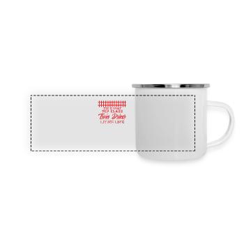 Lokführer, Zugführer, Eisenbahn, U-Bahn, ICE, Zug - Panorama Emaille-Tasse - Weiß - Vorne