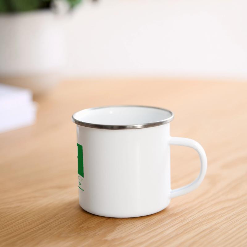 Emergency Exit Basic Green Panoramic Camper Mug