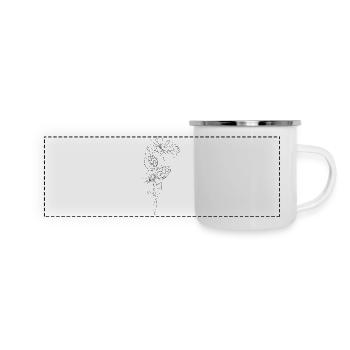 Hops loves chamomile - Panoramic Camper Mug - white - Front