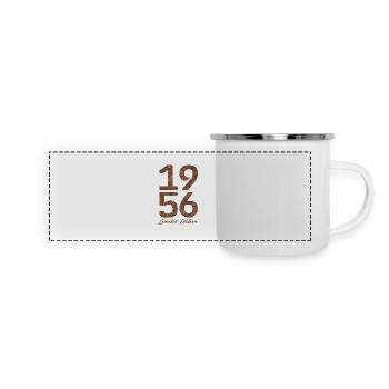 Vintage 1956 Limited Edition Rust Look - Panoramic Camper Mug - white - Front