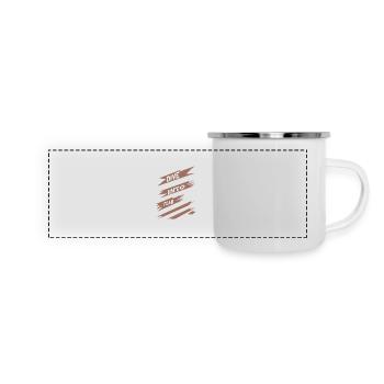 Plaisir Courage intérieur Courage État d’ - Mug panoramique émaillé - blanc - Devant