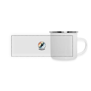 Breakdance - Panorama Emaille-Tasse - Weiß - Vorne