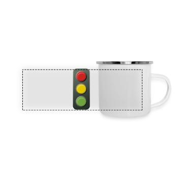 Traffic light - Panoramic Camper Mug - white - Front