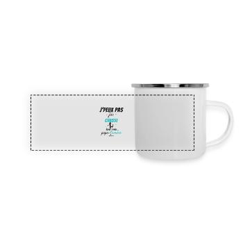 Chasse en Famille - Mug panoramique émaillé - blanc - Devant