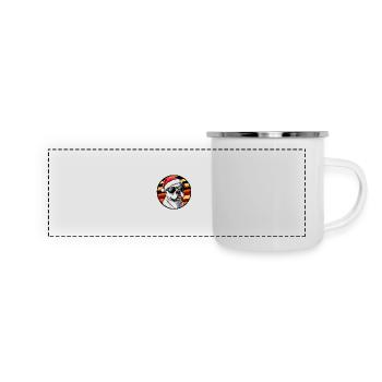 American Staffordshire Terrier Chien Noël Co - Mug panoramique émaillé - blanc - Devant