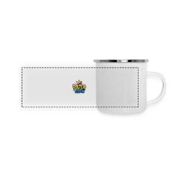 Polter Crew - Panorama Emaille-Tasse - Weiß - Vorne