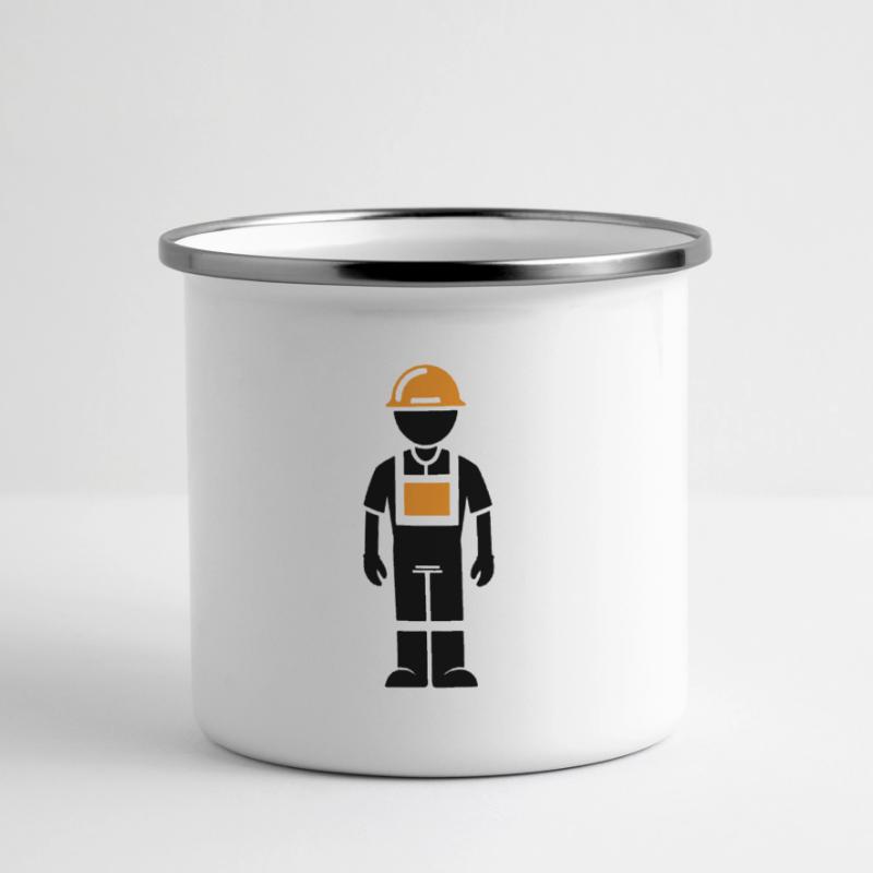 Construction worker Panoramic Camper Mug