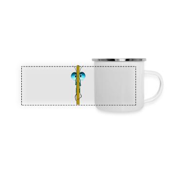 Insekt - Panorama Emaille-Tasse - Weiß - Vorne
