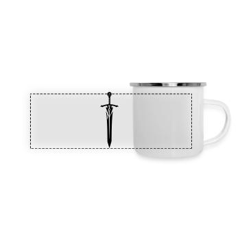 Schwert - Panorama Emaille-Tasse - Weiß - Vorne