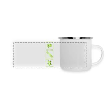Geschenk für Josef - Panorama Emaille-Tasse - Weiß - Vorne
