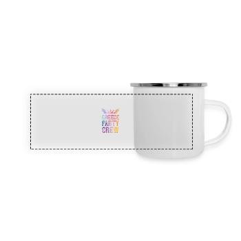 Greece Party Crew Spruch - Panorama Emaille-Tasse - Weiß - Vorne