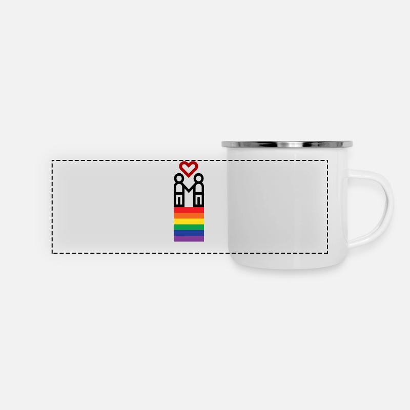 Gay Love - Panoramic Camper Mug - white