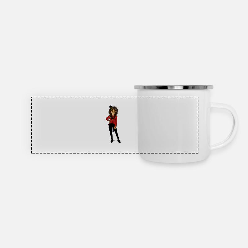 Lionne de « Kojo in Hand Surgery » - Mug panoramique émaillé - blanc