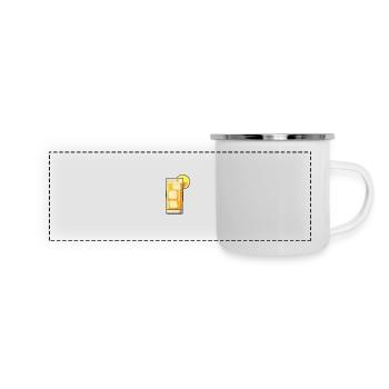 Lemonade Pixel Gamer - Panorama Emaille-Tasse - Weiß - Vorne