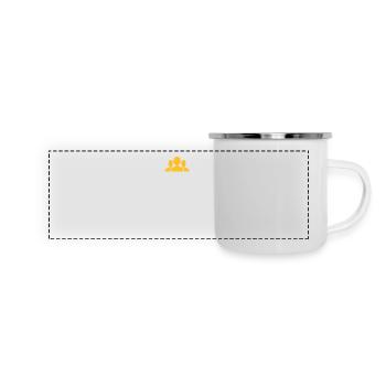 Les réseaux sociaux rendent le harcèlement plus facile! - Mug panoramique émaillé - blanc - Devant