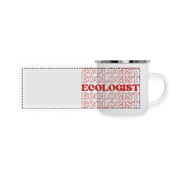 Ecologist Environmentalist Conservationist - Panoramic Camper Mug - white - Front