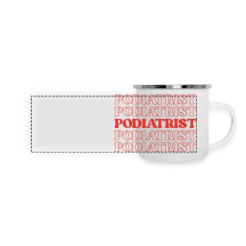 Podiatrist Foot Doctor Chiropodist Foot - Panoramic Camper Mug - white - Front