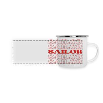 Sailor Mariner Seaman Shipman Seafarer - Panoramic Camper Mug - white - Front