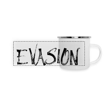Evasion - Mug panoramique émaillé - blanc - Devant