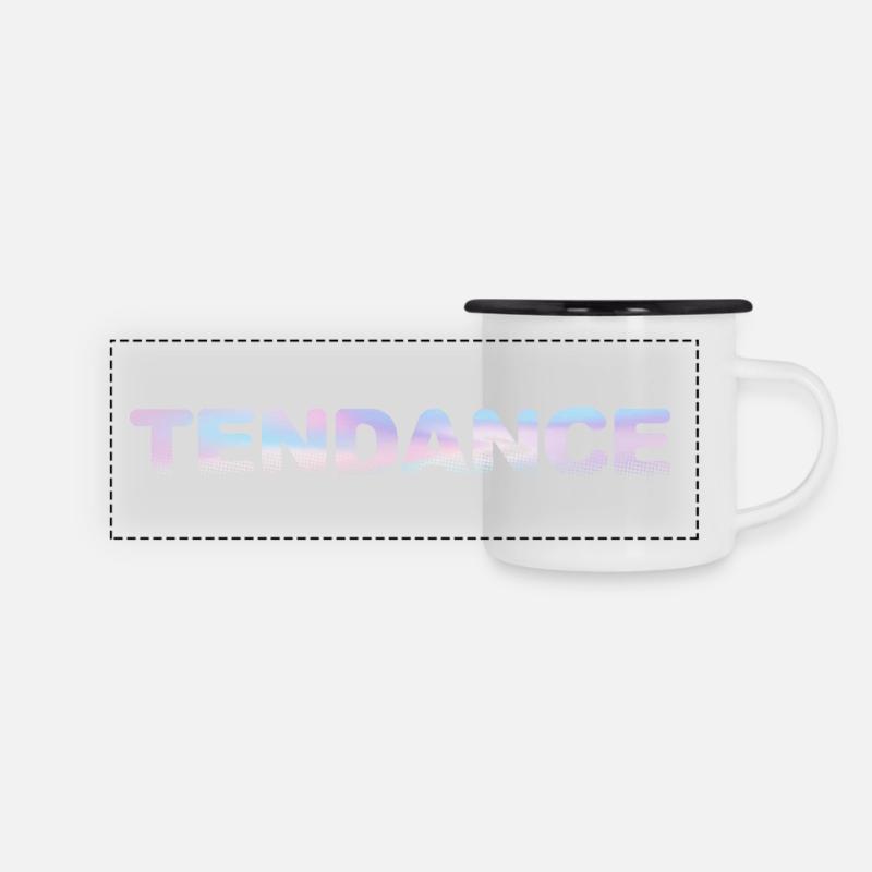 TENDENCY - Panoramic Camper Mug - white/black