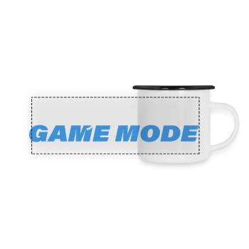 TOUJOURS EN MODE JEU - Mug panoramique émaillé - blanc/noir - Devant