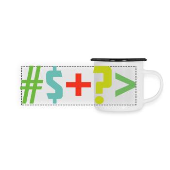 Special character - Panoramic Camper Mug - white/black - Front