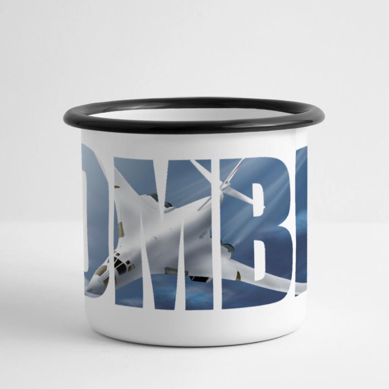 Bomber Tu-160 Panorama Emaille-Tasse