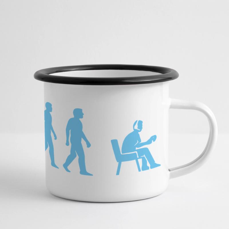 Evolution to office work Panoramic Camper Mug