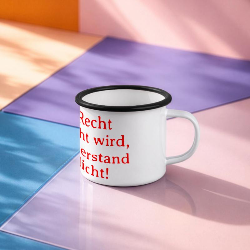 Le bien devient mal, la résistance devient un devoir Mug panoramique émaillé