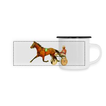race - Panoramic Camper Mug - white/black - Front