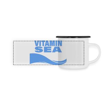 VITAMIN SEA - Panoramic Camper Mug - white/black - Front