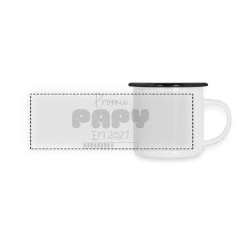 Promoted Grandpa in 2027 gift future Grandpa humor - Panoramic Camper Mug - white/black - Front