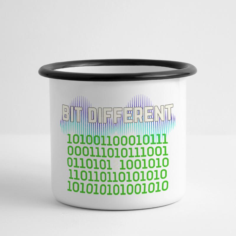 Bit Different - Nerdy Binary Error Design Panoramic Camper Mug