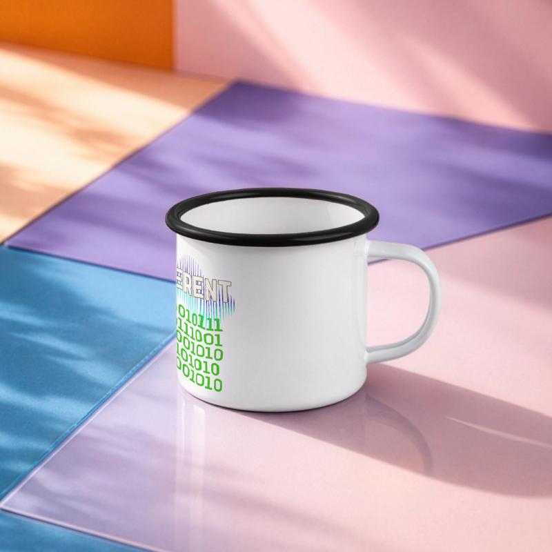 Bit Different - Nerdy Binary Error Design Panoramic Camper Mug