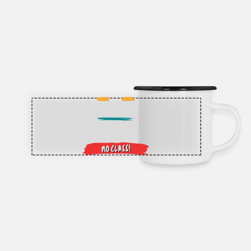 Like School In July No Class - Panoramic Camper Mug - white/black
