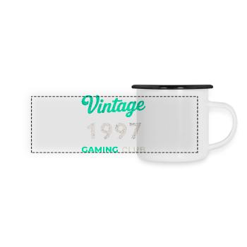 Vintage 1997 – Gaming Club Retro Birth Year - Panoramic Camper Mug - white/black - Front