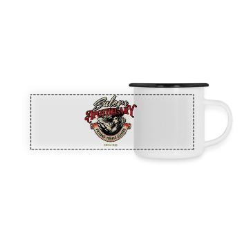 Sorcière apothicaire de Salem - Mug panoramique émaillé - blanc/noir - Devant