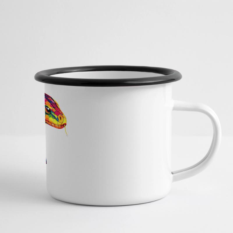 Serpent Python Cobra Mamba Serpent à sonnettes Serpent Mug panoramique émaillé