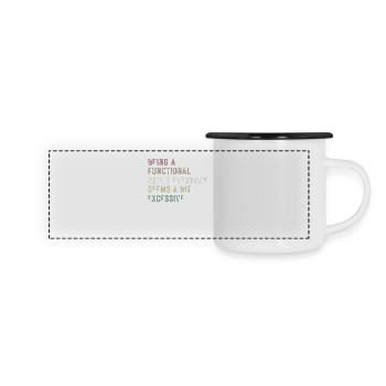 Functional Adult Every Day Seems a Bit Excessive - Panoramic Camper Mug - white/black - Front