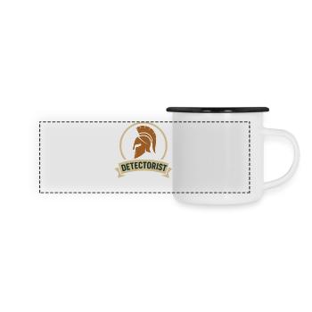 Detectorist Metal Detecting design Treasure Hunter - Panoramic Camper Mug - white/black - Front