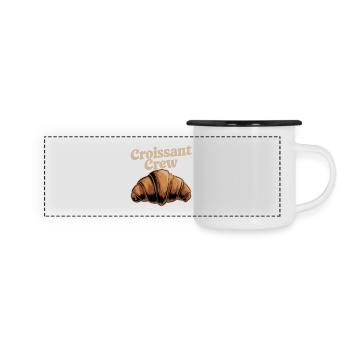 Croissant Crew - Panoramic Camper Mug - white/black - Front