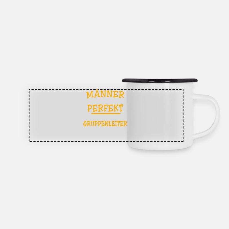 Group Leader Sayings - Panoramic Camper Mug - white/black
