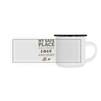 Introverti neurodivergent - Mug panoramique émaillé - blanc/noir - Devant