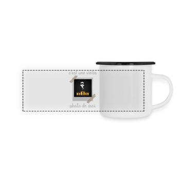 This is an old photo of me Original Humor - Panoramic Camper Mug - white/black - Front