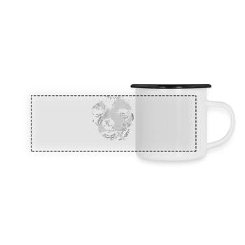 Chihuahua Smoking Funny Dog Humor Meme - Panoramic Camper Mug - white/black - Front