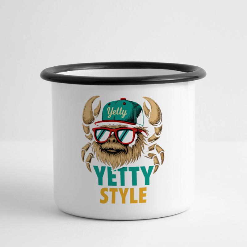 Graphisme Yeti Style Yetty Mug panoramique émaillé