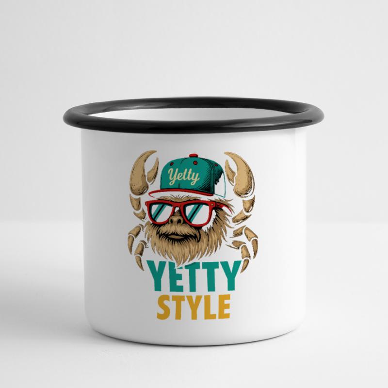 Graphisme Yeti Style Yetty Mug panoramique émaillé
