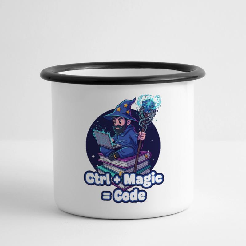 Ctrl Magic Code Wizard Panoramic Camper Mug